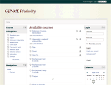 Tablet Screenshot of moodle.gjp-me.cz